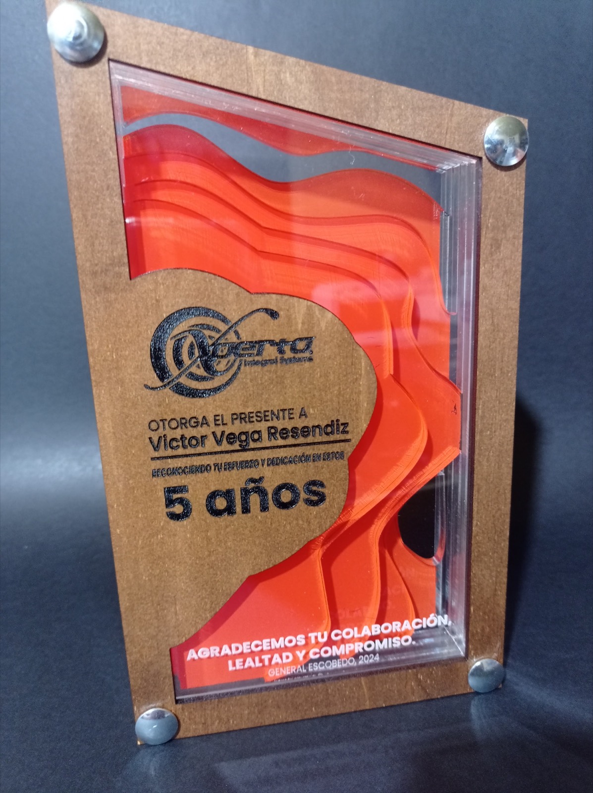 Reconocimiento de acrílico por capas